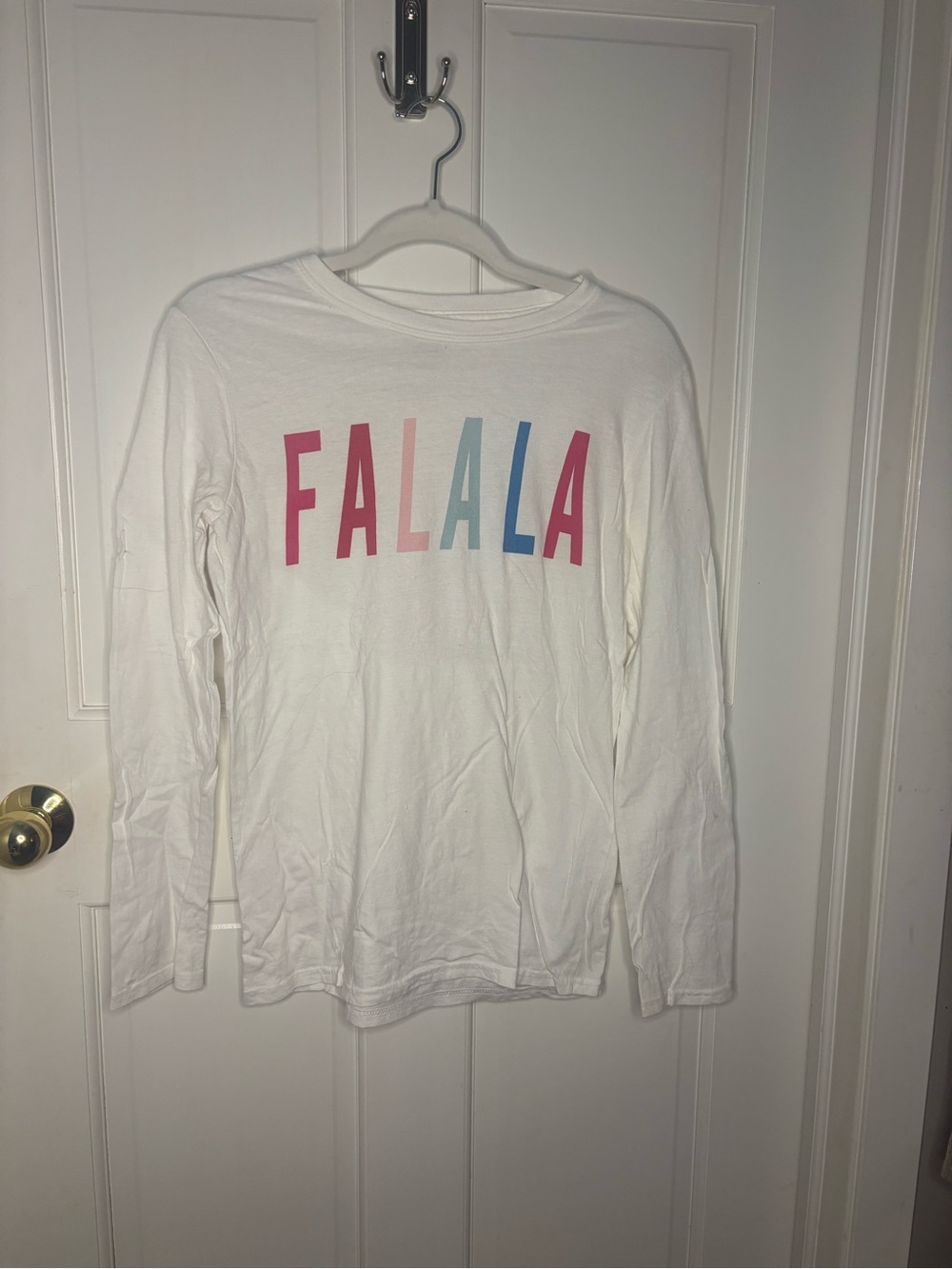 Gameday Couture White "FALALA" Long Sleeve T-shirt size S